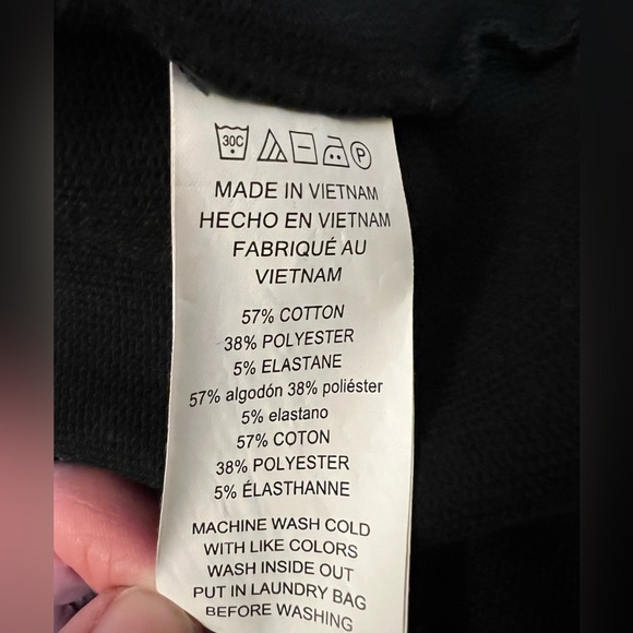 Michael Kors Black Sleeveless Mini Dress with hood size L EUC - Picture 5 of 6